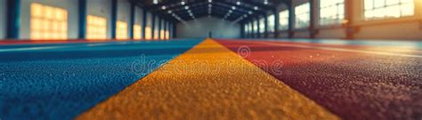 Gymnastics Floor Mat during a Routine Stock Image - Image of event ...