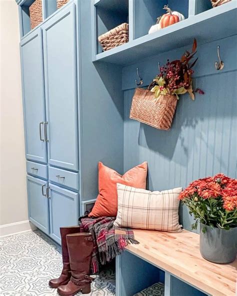 Blue Coastal Farmhouse Mudroom Soul Lane