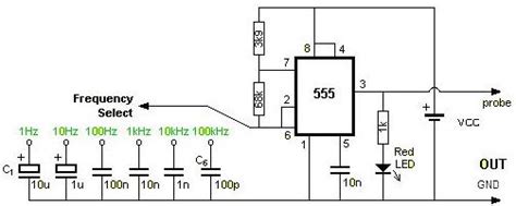 Square Wave Generator Using 555 Timer