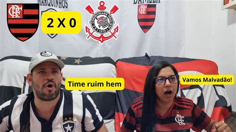 React de Flamengo 2X0 Corinthians Mengão atropela mostrando que