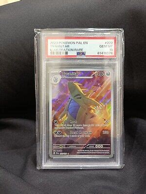 Pok Mon Tcg Tyranitar Paldea Evolved Illustration Rare Psa