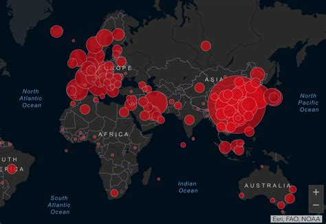 Coronavirus la carte interactive pour suivre l évolution du Covid 19