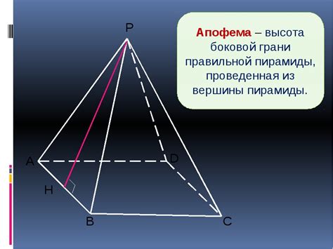 Что такое апофема для многоугольника и пирамиды? апофема правильной ...