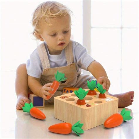 Jouets Montessori pour tout petits âgés de 1 à 3 ans Jeu de récolte de