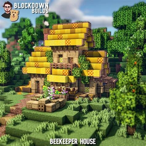 Heres A Beekeeper House I Made Minecraftbuilds In 2021 Minecraft Houses Cute Minecraft