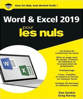 Word Et Excel Pour Les Nuls Dan Gookin Greg Harvey