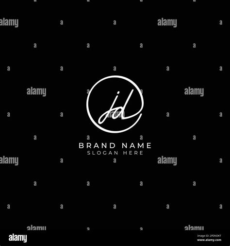 J D JD Initial Letter Handwritten And Signature Vector Logo Business