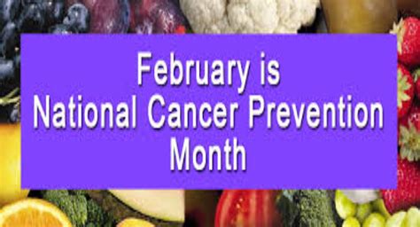 February Is National Cancer Prevention Month Arkansas Cancer Coalition