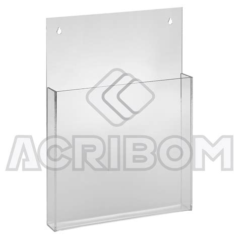 Porta Folder Folhetos Ou Panfletos De Parede Em Acr Lico Tamanho A