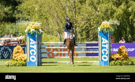 Riders From Team Australia Compete During The Fei Nations Cup In