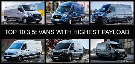 Top Vans With The Highest Payload Tonne Fvh R