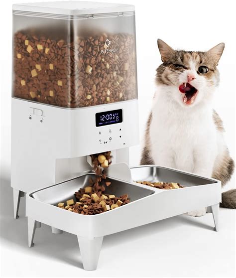 PETEMPO 5L Distributeur Croquettes Chat Automatique Distributeur De