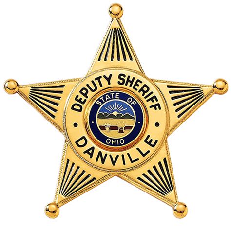 Deputy Sheriff Five Point Star With Circular Panel