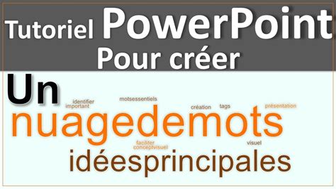 Créer un nuage de mots sur PowerPoint YouTube