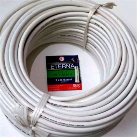 Jual KABEL LISTRIK ETERNA NYMHY 2X0 75 2 X 0 75 SERABUT METERAN