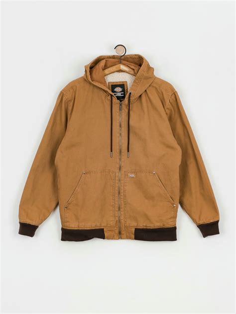 Dickies Hooded Duck Canvas Jacket Brown Brown Duck