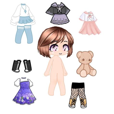 Gacha Paper Doll Paper Dolls Paper Dolls Book Manga Clothes