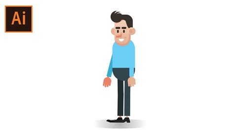 Flat Character Tutorial In Illustrator Youtube