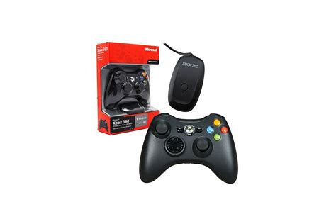 Геймпад Microsoft XBox 360 + USB-ресивер для подключения к ПК, Black ...