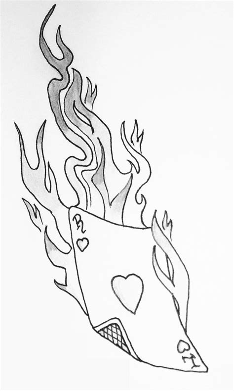 Flame Tattoo Sketch At Explore Collection Of Flame
