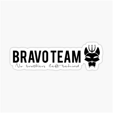 Bravo Team Black Logo Sticker For Sale By Hittheroadjus Redbubble