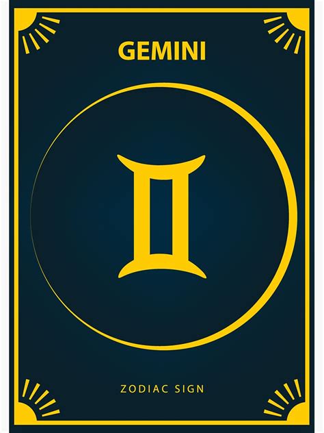 Gemini Zodiac Sign Sticker Sticker For Sale By Daymand Redbubble