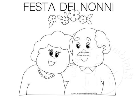 Disegni Da Colorare Per La Festa Dei Nonni Mamma E Bambini