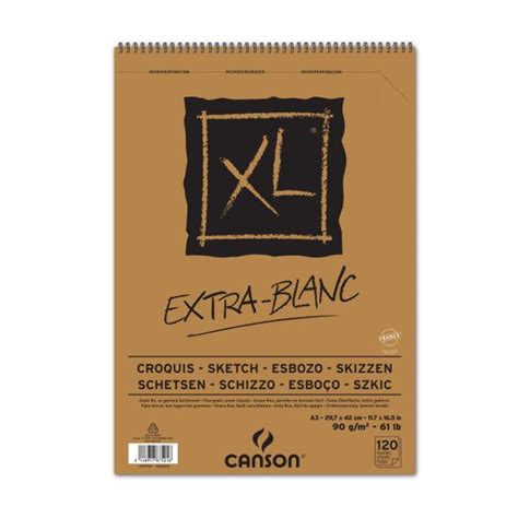 Bloc Xl Extra Blanc Xl Canson A Feuilles G M Papeshop