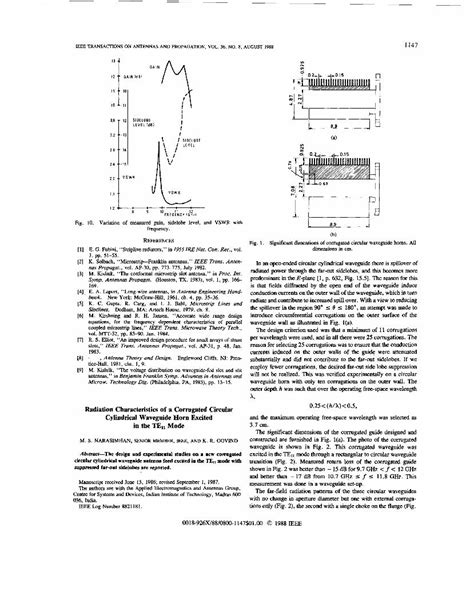 Pdf Radiation Characteristics Of A Corrugated Circular Cylindrical