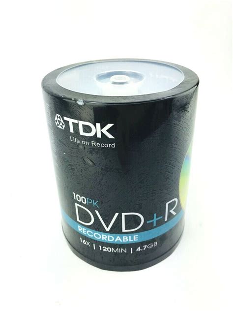 Tdk Dvd R Recordable X Gb Pack Spindle New Recording Media