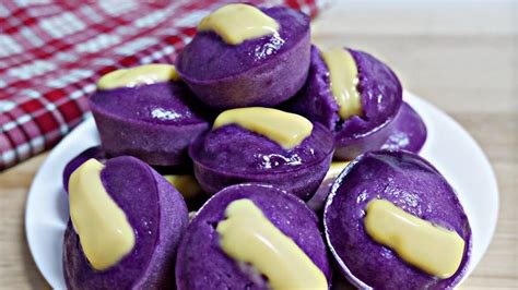 Ube Cheese Puto | How to Make Soft Mini Ube Cheese Puto Recipe | Quick ...