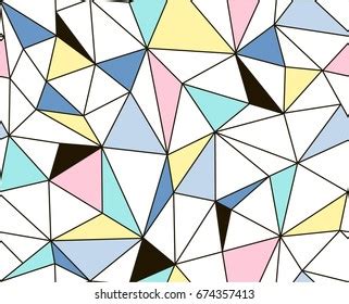 Polygon Texture Seamless Pattern Stock Vector (Royalty Free) 674357413 ...