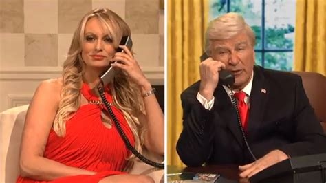 Stormy Daniels, Other Stars Guest In 'SNL' Cold Open : The Two-Way : NPR