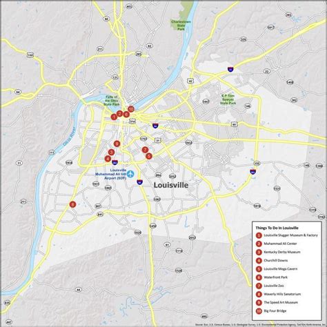 Map of Louisville KY - GIS Geography