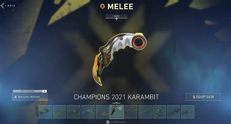 EU 104 SKINS CHAMPIONS BUNDLE Champions Karambit Recon Balisong