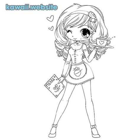 Dibujos Faciles Kawaii De Chicas Dibujos Kawaii Para Colorear De Chicas