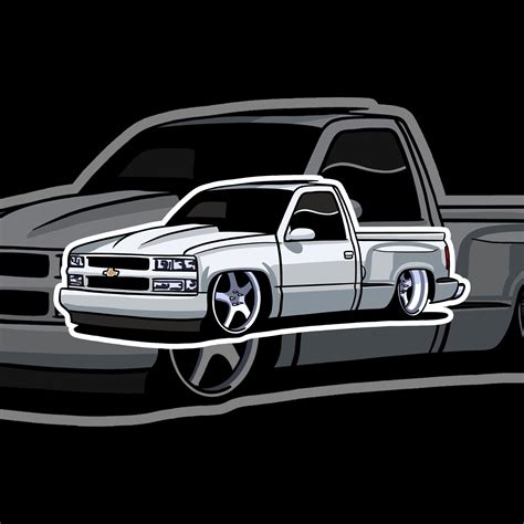 obs chevy truck sticker - Require Substantial Column Art Gallery