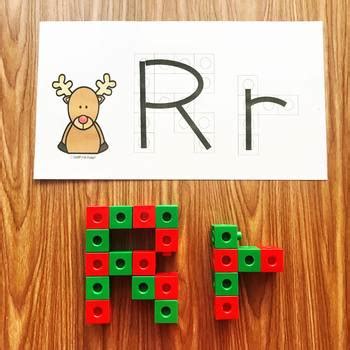 Reindeer Snap Block Cards Letters Numbers And Sight Words By Simply