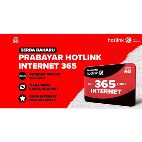 Hotlink Pantas Prepaid 1 Year Validity Shopee Malaysia