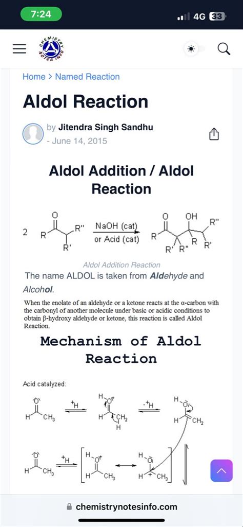 Aldol Reaction