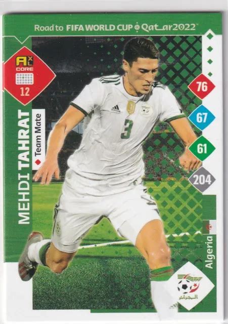 Panini Road Qatar World Cup Football Carte Num Ro Mehdi Tahrat