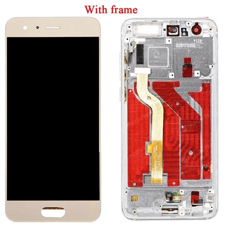 For Huawei Honor 9 LCD Display Frame Touch Screen Glass Assembly For