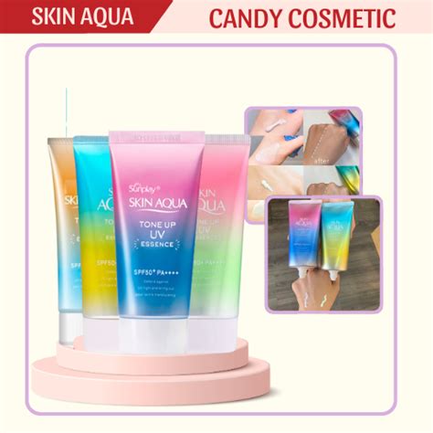 Sunplay Skin Aqua Tone Up Uv Essence Spf50 Pa 50g Sunscreen