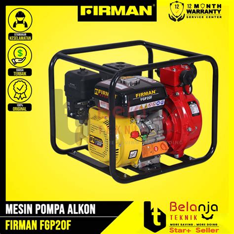 Jual Firman Pompa Alkon FGP 20 F Pemadam Kebakaran 2 Inch 6 5 HP FGP20F