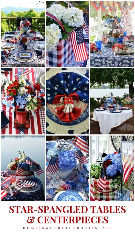 Diy Patriotic Flower Arrangement With An American Flag Home Is Where