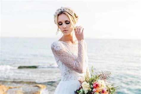 Romantischer Brautlook für eine Hochzeit mit Inselfeeling Hochzeitswahn