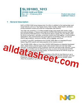 Sl S Datasheet Pdf Nxp Semiconductors