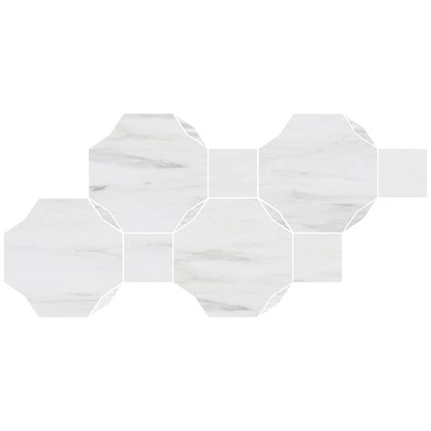 Luster Mosaic Bianco Dolomiti Merceene Vena Honed Pera Tile