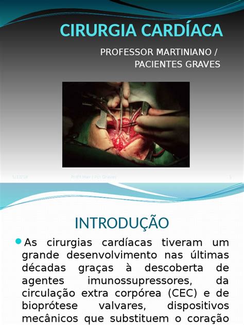 Cirurgia Cardíaca Grave E Cuidados Pós Operatórios Pdf Coração Cirurgia