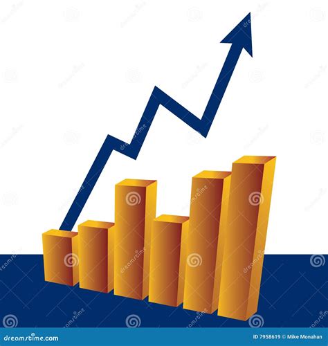 Graph With Increase Stock Vector Illustration Of Artistic 7958619